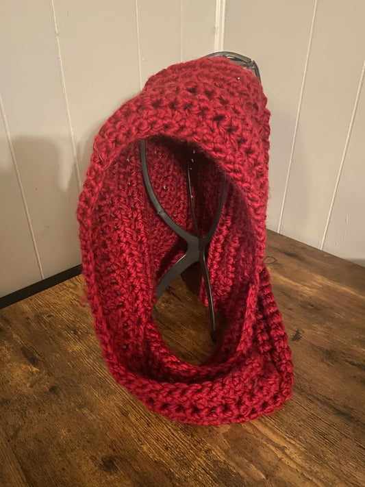 Ruby Red Eternity scarf