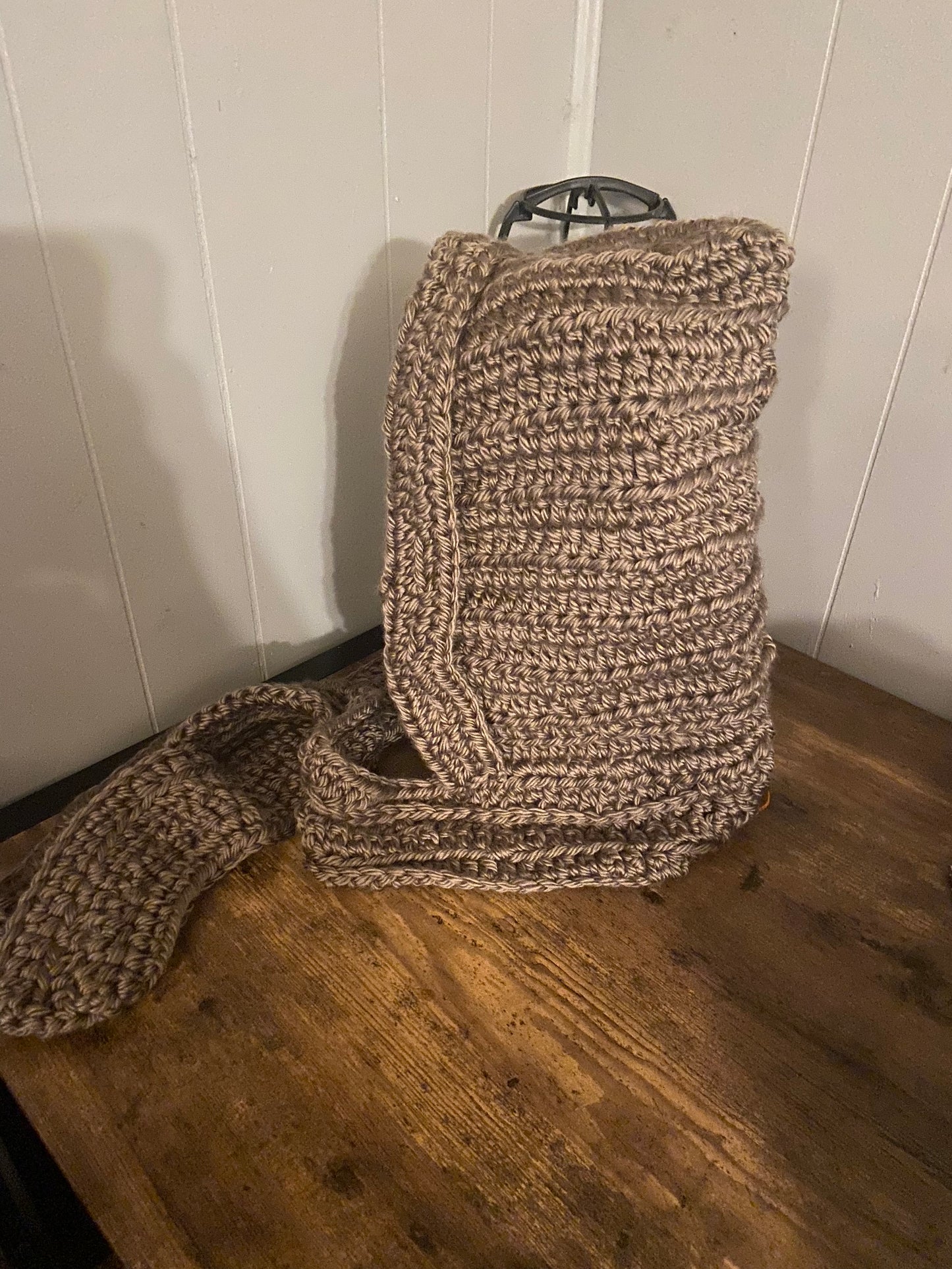 Head cowl w/ open scarf