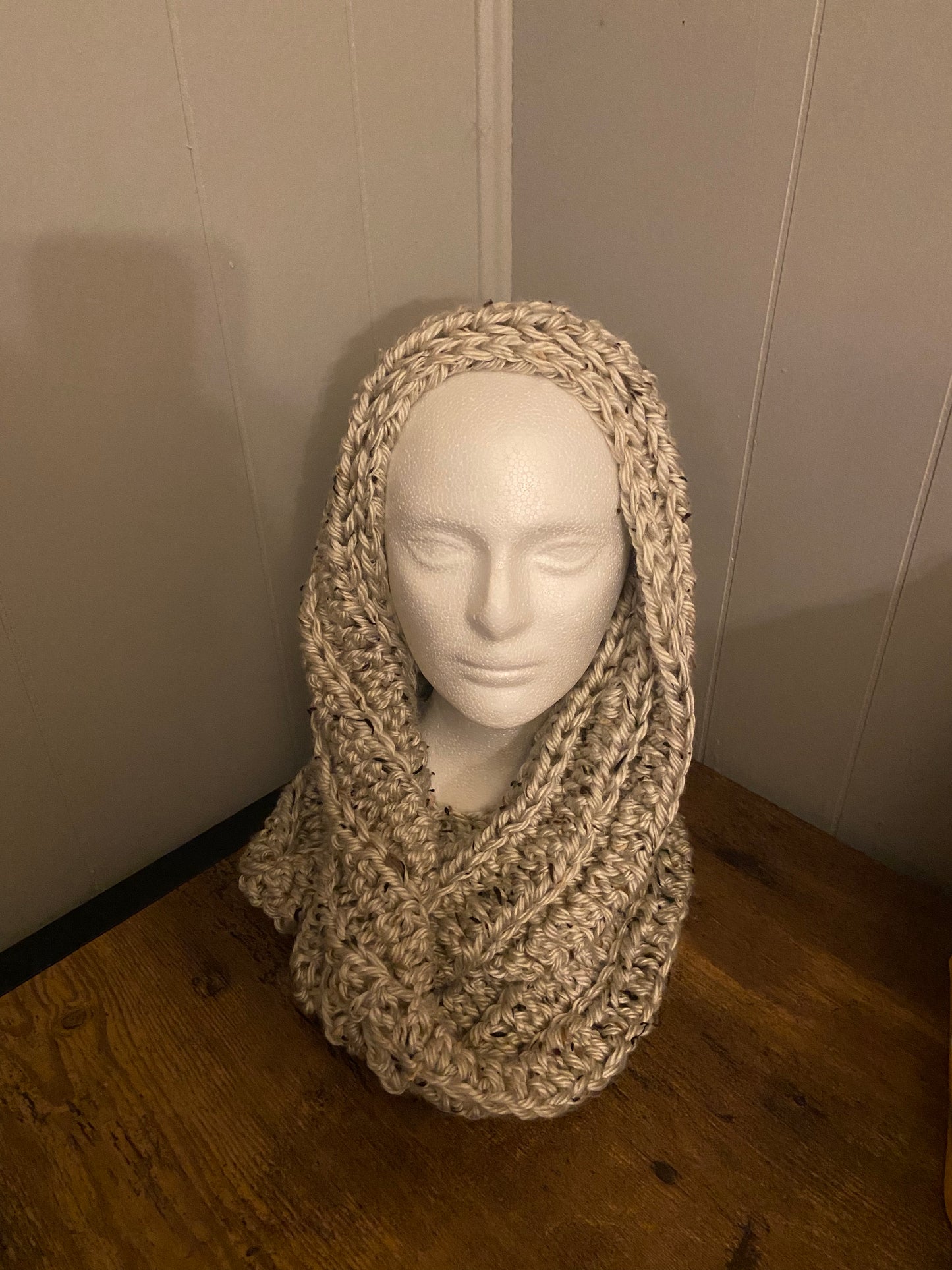 Aspen Tweed Head Scarf